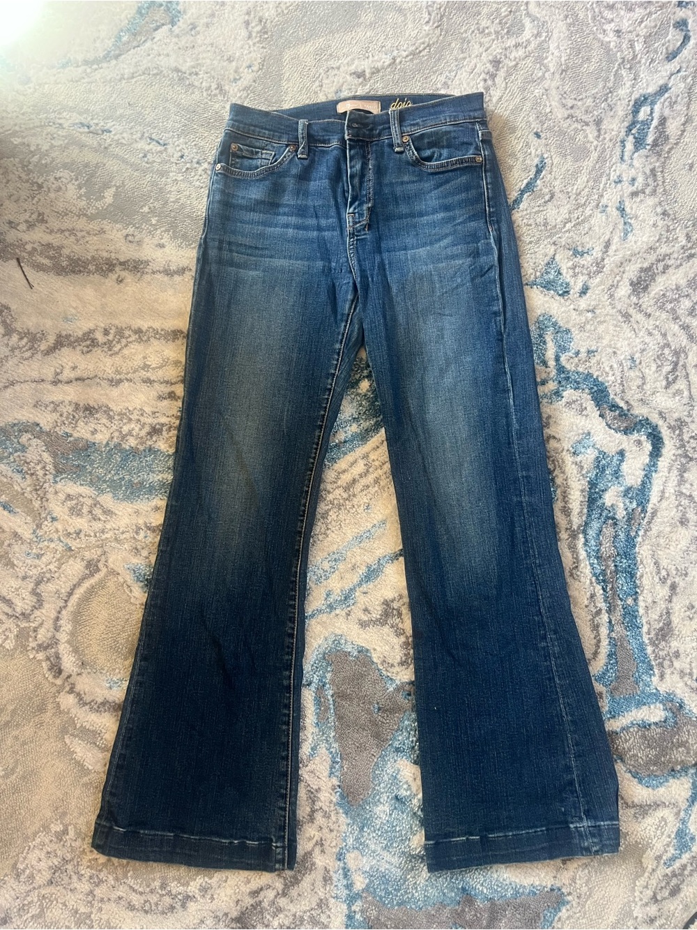 7 For All Mankind Dark Indigo Flare Jeans